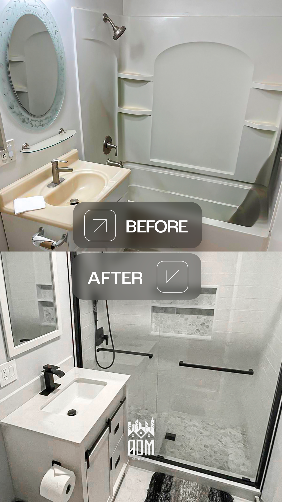 Bathroom renovation by ADM Solutions
