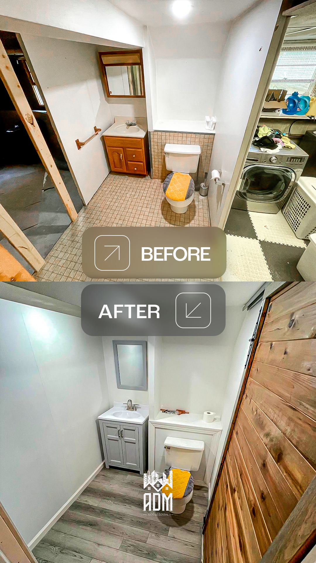 Bathroom renovation by ADM Solutions